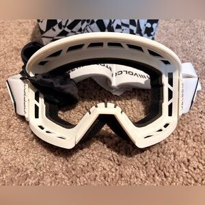 Volcom White Goggles (missing lens)